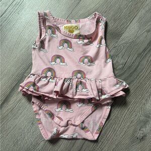 HUGO Pink Rainbow Onesie